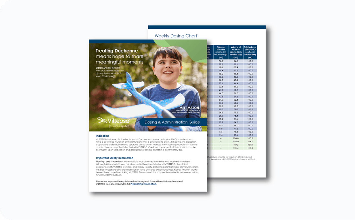 VILTEPSO Dosing and Administration Guide - downloadable PDF